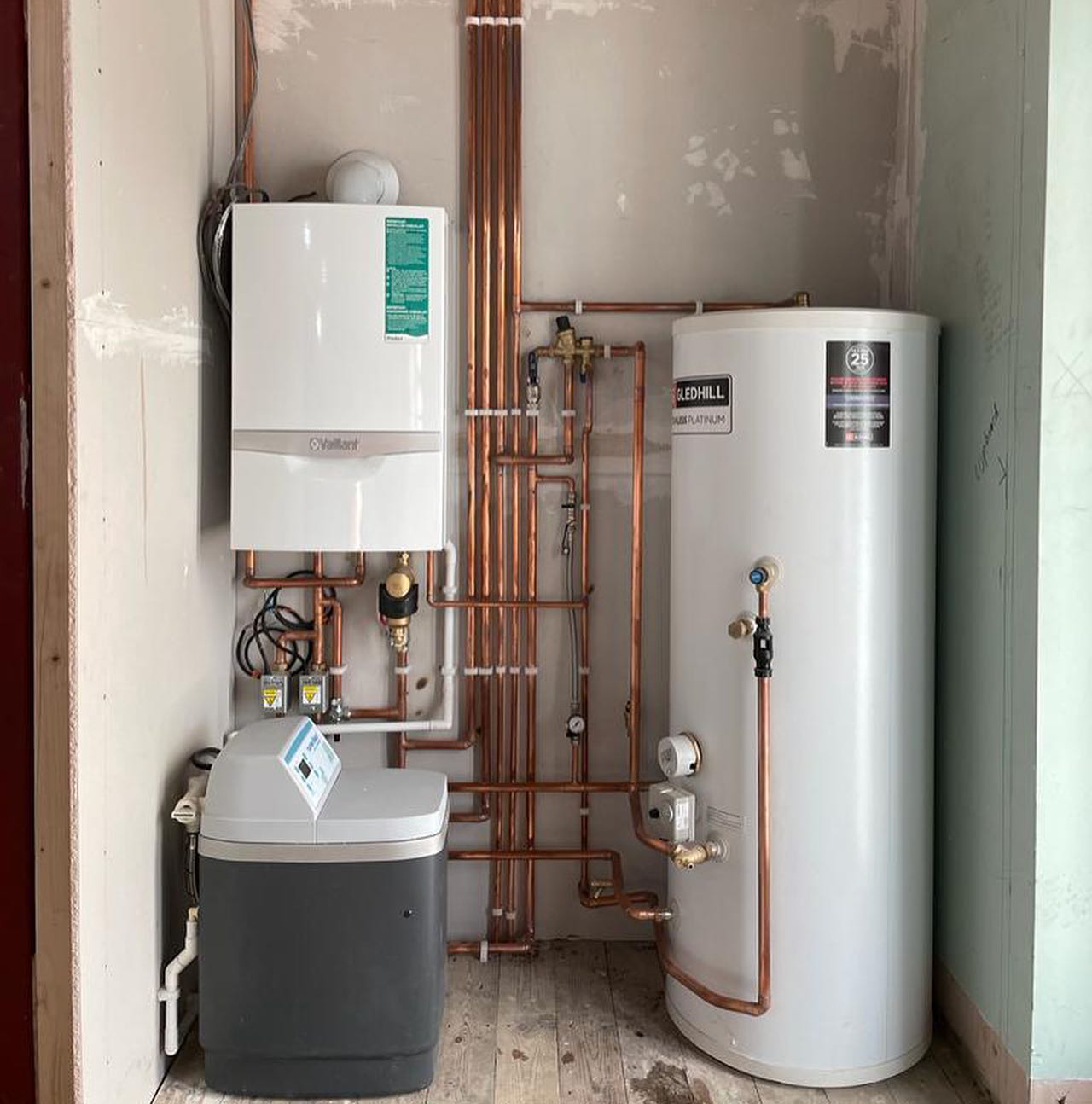 Boiler repair in progress in a Basingstoke home