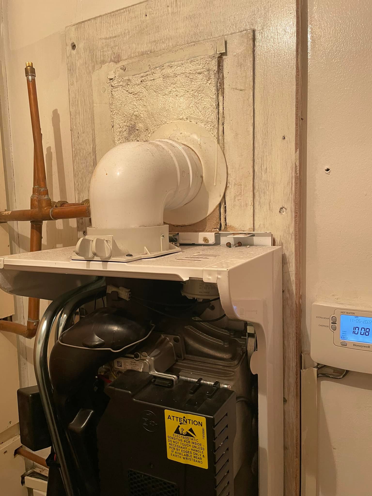 Boiler flue installation