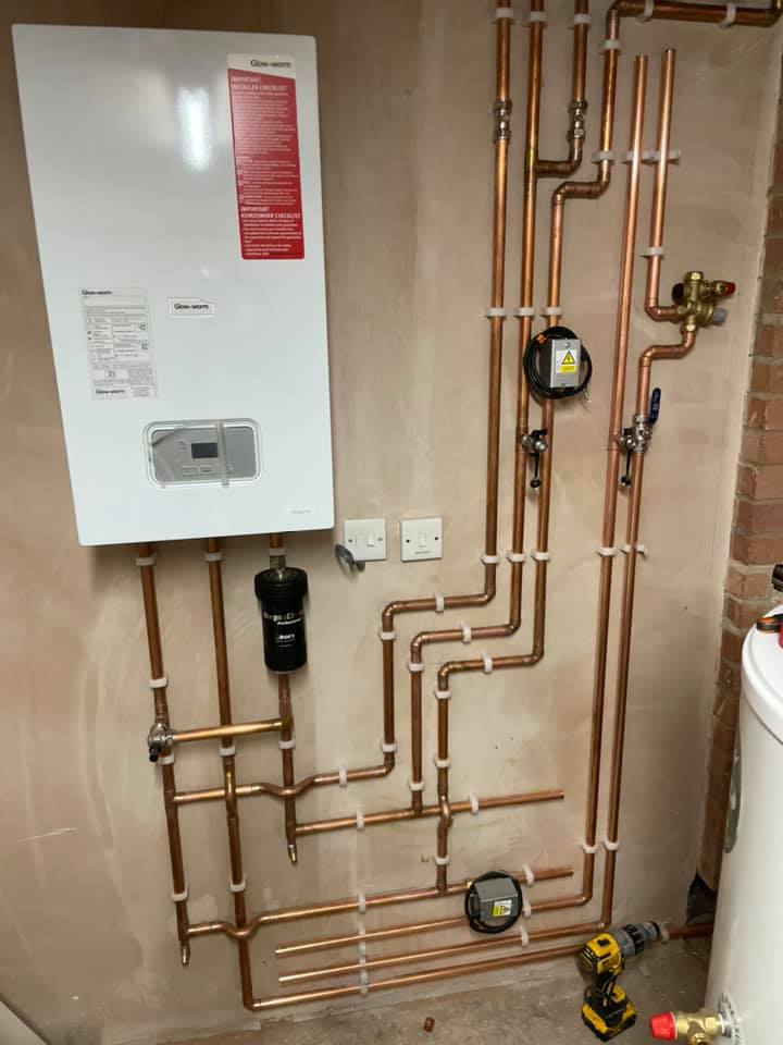 Plumbing work in progress